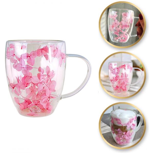 Termokopp med hortensia inne rose 300 ml 1 stk Rosa - Bilde 7