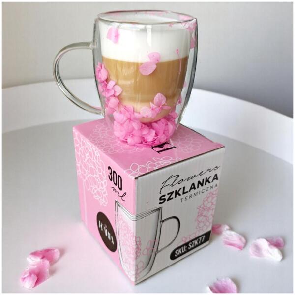 Termokopp med hortensia inne rose 300 ml 1 stk Rosa - Bilde 5