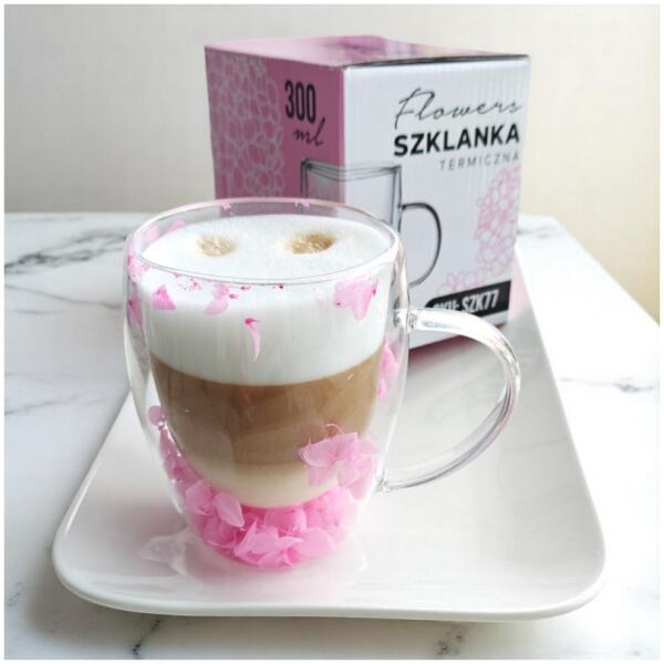 Termokopp med hortensia inne rose 300 ml 1 stk Rosa - Bilde 4