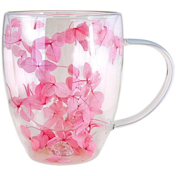 Termokopp med hortensia inne rose 300 ml 1 stk Rosa - Bilde 10