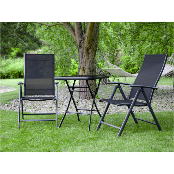 Sammenleggbart hagebord i glass for terrasse kaffebord MultiGarden - Bilde 2