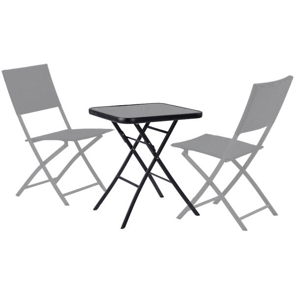Sammenleggbart hagebord i glass for terrasse kaffebord MultiGarden - Bilde 5