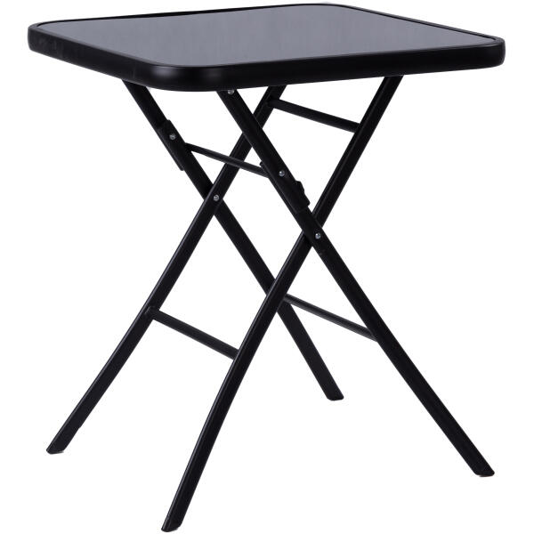 Sammenleggbart hagebord i glass for terrasse kaffebord MultiGarden