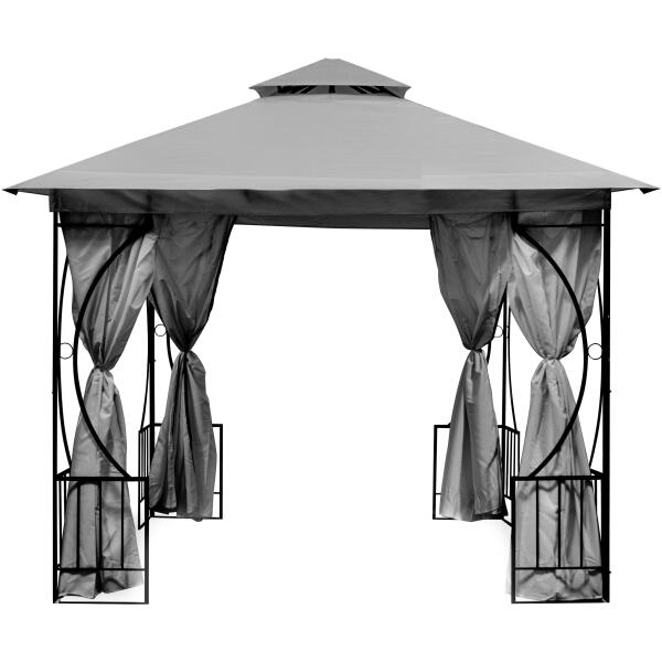 Hagepaviljong telt lysthus 3x3m 4 hele vegger MultiGarden - Bilde 4