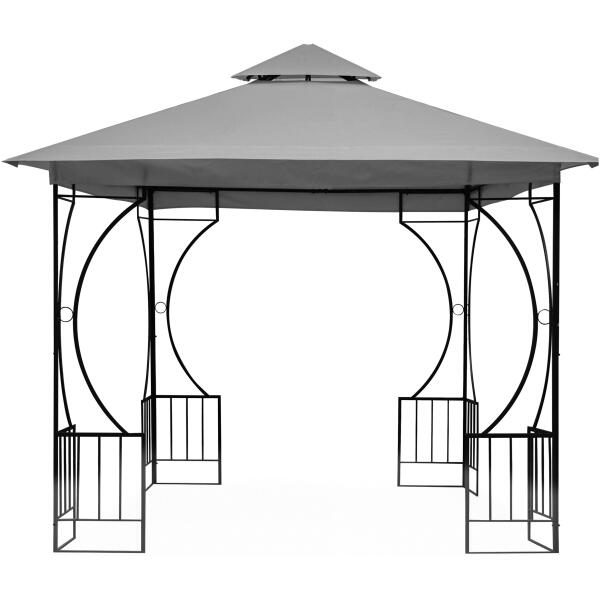 Hagepaviljong telt lysthus 3x3m 4 hele vegger MultiGarden - Bilde 6