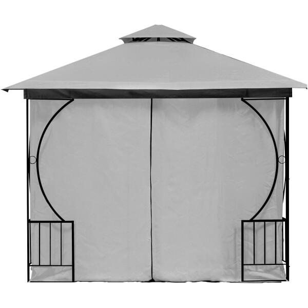 Hagepaviljong telt lysthus 3x3m 4 hele vegger MultiGarden - Bilde 3