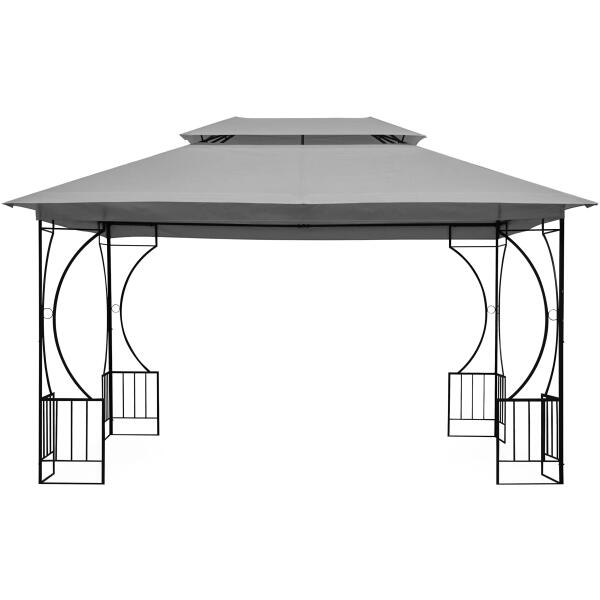 Hagepaviljong lux lysthus 3x4m myggnett og hele vegger MultiGarden - Bilde 2