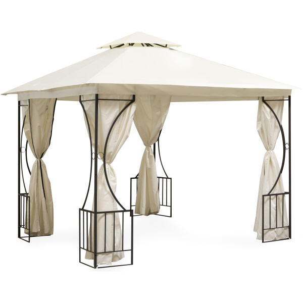 Hagepaviljong lux lysthus 3x3 m med myggnett og fullvegger MultiGarden - Bilde 5