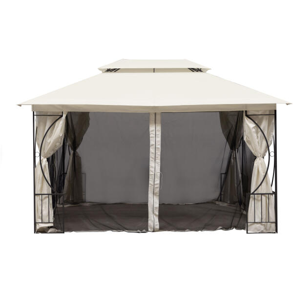 Hagepaviljong Lux lysthus 3x4m myggnett og fullstendige vegger - Bilde 6