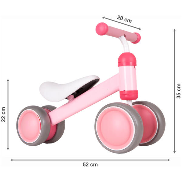 Treningsløpesykkel mini sykkel for barn ECOTOYS Rosa - Bilde 7