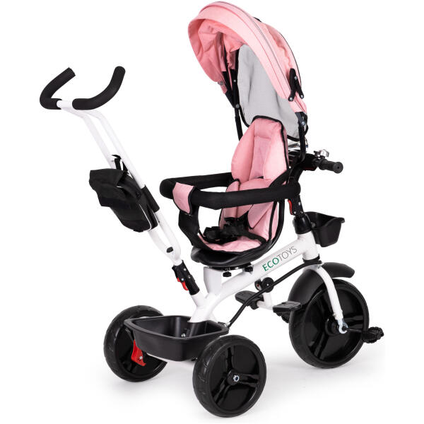 Trehjulssykkel med roterbart sete 360 ECOTOYS Rosa - Bilde 4