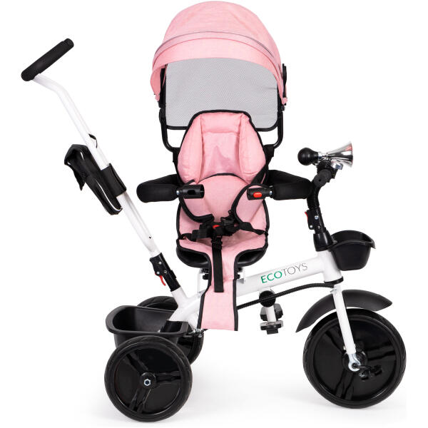 Trehjulssykkel med roterbart sete 360 ECOTOYS Rosa - Bilde 3