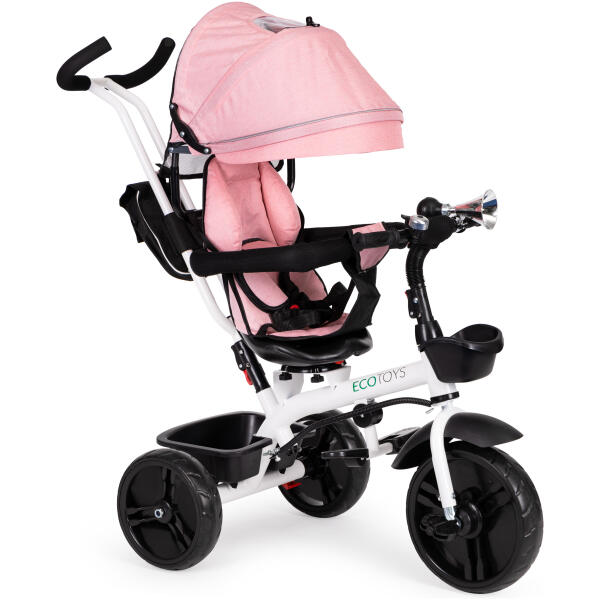 Trehjulssykkel med roterbart sete 360 ECOTOYS Rosa - Bilde 2