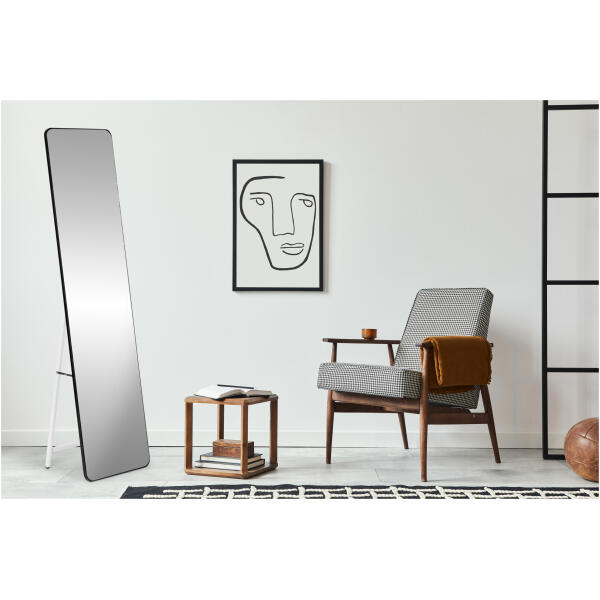 Stort stående rektangulært speil smal ramme 148 cm ModernHome - Bilde 2