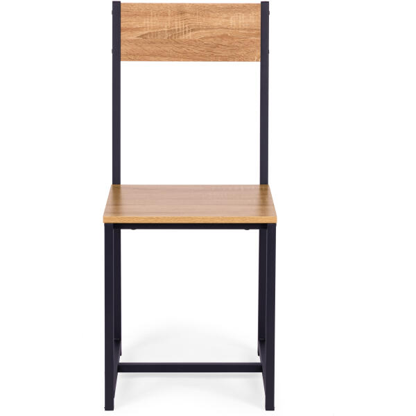 Sett komplett møbler bord 2 stoler metall MDF ModernHome - Bilde 5