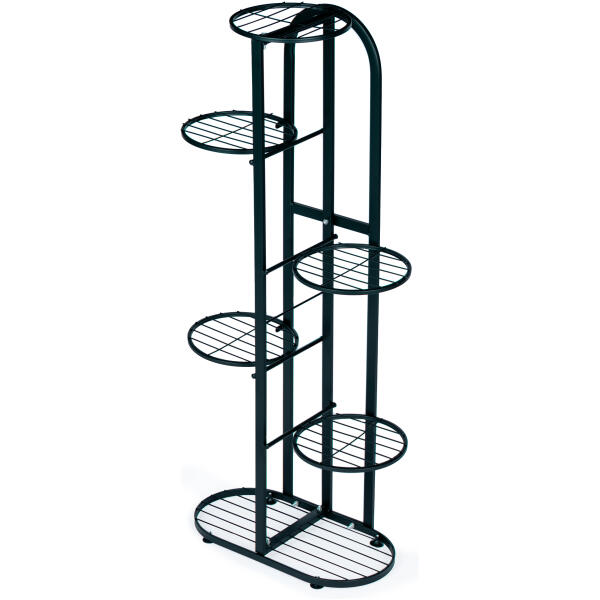 Moderne metall blomsterstativ 6 nivåer ModernHome Svart - Bilde 3