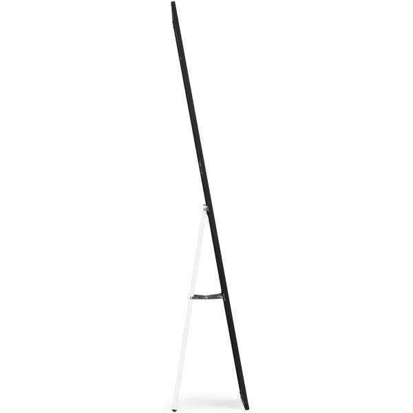 Stort frittstående speil 159 cm aluminium ramme ModernHome Svart - Bilde 4