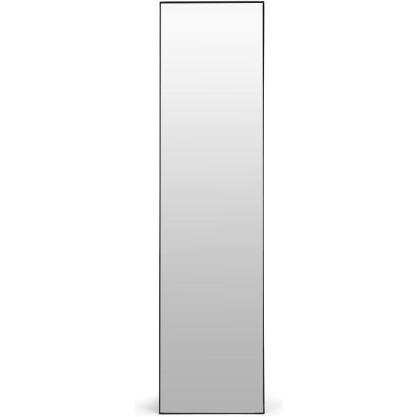 Stort frittstående speil 159 cm aluminium ramme ModernHome Svart - Bilde 2