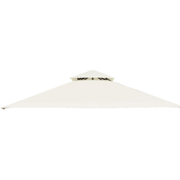 Tak til hagepaviljong 3x3 m vanntett trekk ventilasjonsåpning MultiGarden Beige - Bilde 2