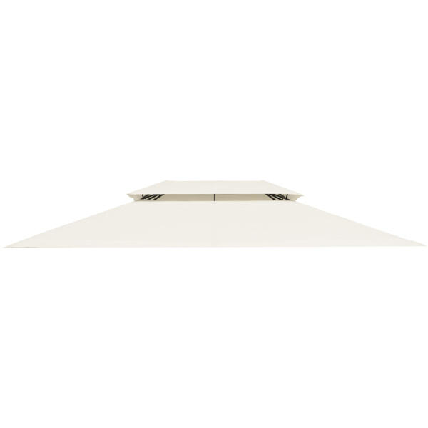 Tak til hagepaviljong 3x4 m vanntett deksel ventilasjonsåpning MultiGarden Beige - Bilde 2