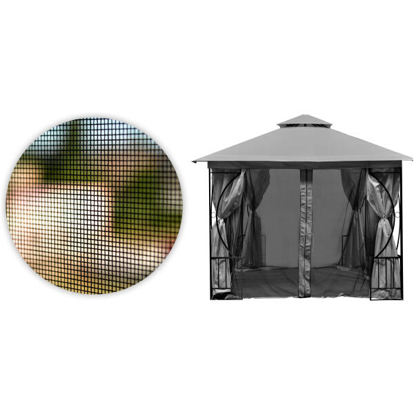 Myggnetting for hagetelt 3x3 m netting med glidelåser MultiGarden - Bilde 4