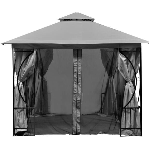 Myggnetting for hagetelt 3x3 m netting med glidelåser MultiGarden - Bilde 3