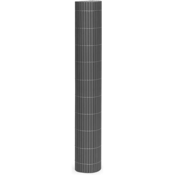 Tosidig bambusmatte 100x500 cm for balkong terrasse gjerde MultiGarden Antrasitt - Bilde 2