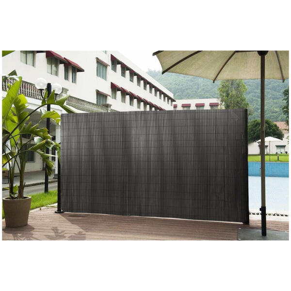 Tosidig bambusmatte 150x300 cm for balkong terrasse gjerde MultiGarden Antrasitt - Bilde 8