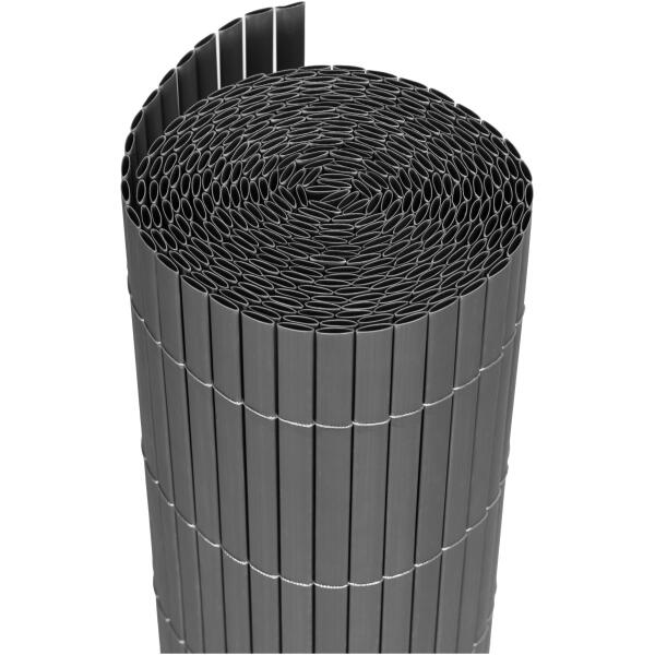 Tosidig bambusmatte 150x300 cm for balkong terrasse gjerde MultiGarden Antrasitt - Bilde 5