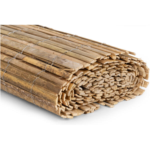 To-sidig bambusmatte 150x300 cm for balkong terrasse gjerde naturlig MultiGarden - Bilde 6