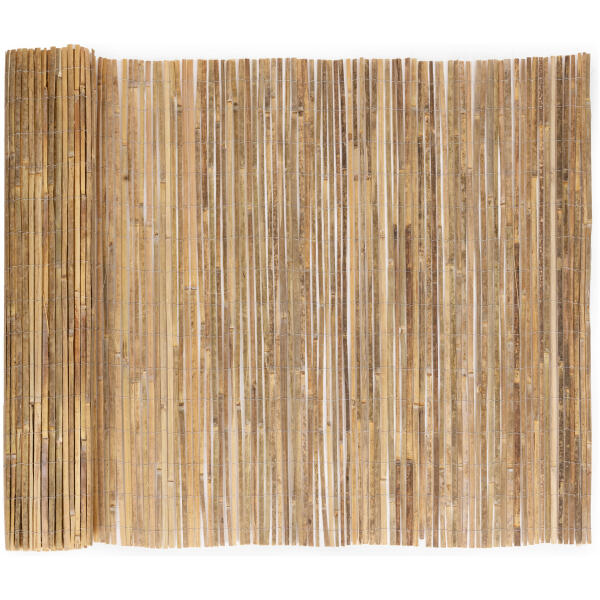 To-sidig bambusmatte 150x300 cm for balkong terrasse gjerde naturlig MultiGarden - Bilde 4