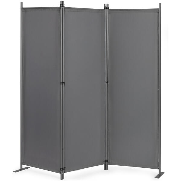 Sammenleggbar hage og romskjerm 3-panel 167x164 cm MultiGarden Grå - Bilde 3