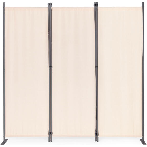 Sammenleggbar hage og romskjerm 3-panel 167x164 cm MultiGarden Beige - Bilde 3