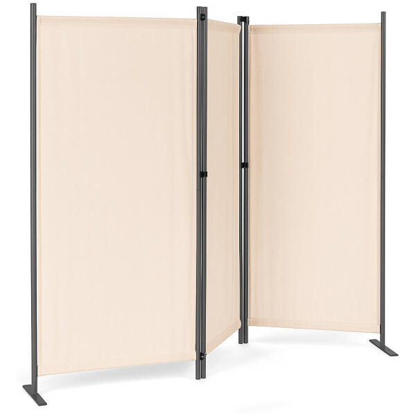 Sammenleggbar hage og romskjerm 3-panel 167x164 cm MultiGarden Beige - Bilde 4