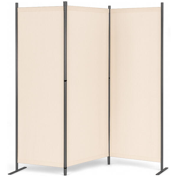 Sammenleggbar hage og romskjerm 3-panel 167x164 cm MultiGarden Beige - Bilde 6
