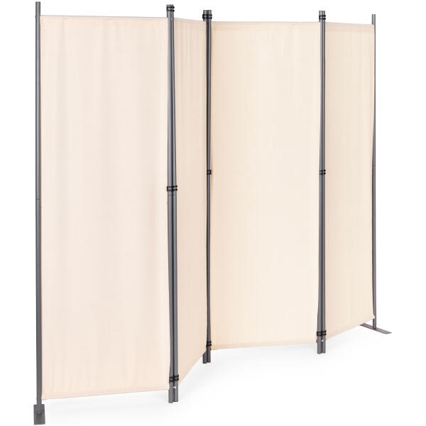 Sammenleggbar hage og romskjerm 4-panel 167x216 cm MultiGarden Beige - Bilde 4