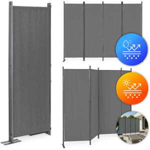 Sammenleggbar hage og romskjerm 4-panel 167x216 cm MultiGarden Grå