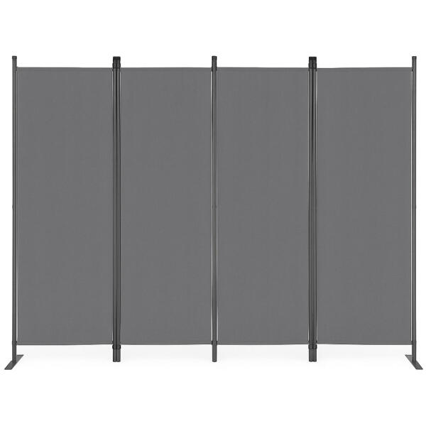 Sammenleggbar hage og romskjerm 4-panel 167x216 cm MultiGarden Grå - Bilde 3