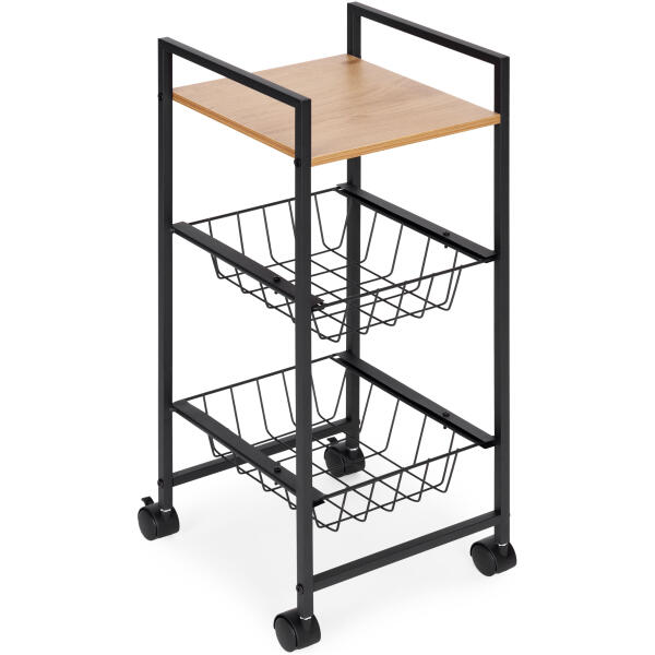 Mobilhylle skap med 2 kurver og hylle organizer på hjul ModernHome - Bilde 3