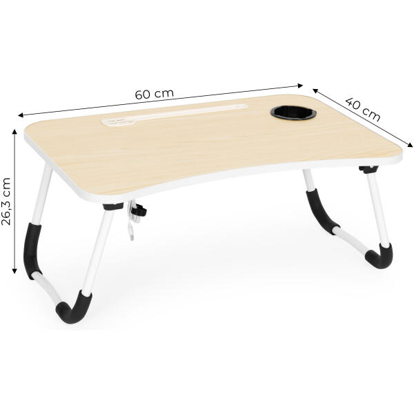 Sammenleggbar laptopstativ 60x40 cm lampe vifte ModernHome - Bilde 10