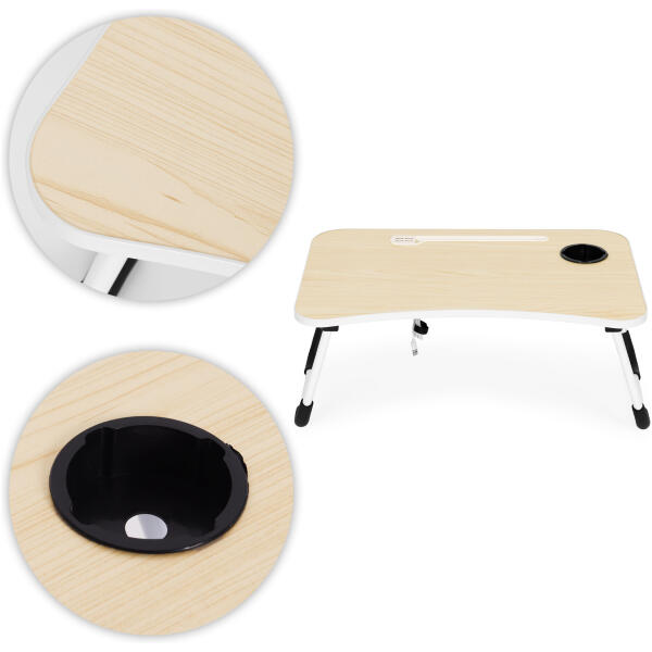 Sammenleggbar laptopstativ 60x40 cm lampe vifte ModernHome - Bilde 8