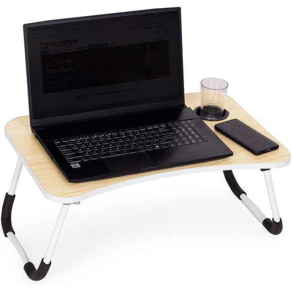 Sammenleggbar laptopstativ 60x40 cm lampe vifte ModernHome - Bilde 6
