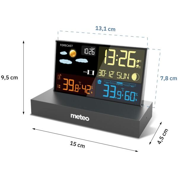 Værstasjon METEO SP110C med DCF Svart - Bilde 8