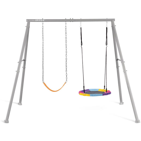 Dobbel hagehuske lekeplass for barn storkrede INTEX 44126 - Bilde 2