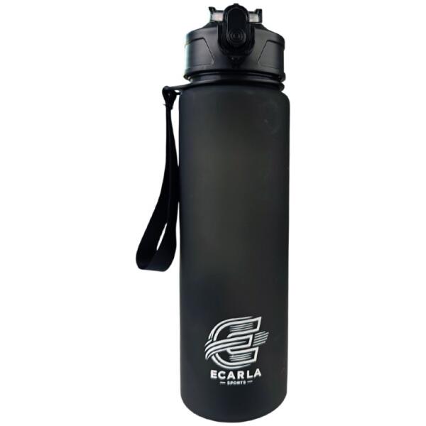 Vannflaske sportsflaske matt 750 ml ECARLA SPORTS BD48 Svart - Bilde 2