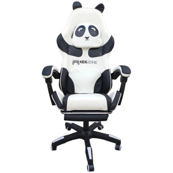 Gamingstol PANDA med fothviler og massasjefunksjon KIDS ZONE KO34 - Bilde 6