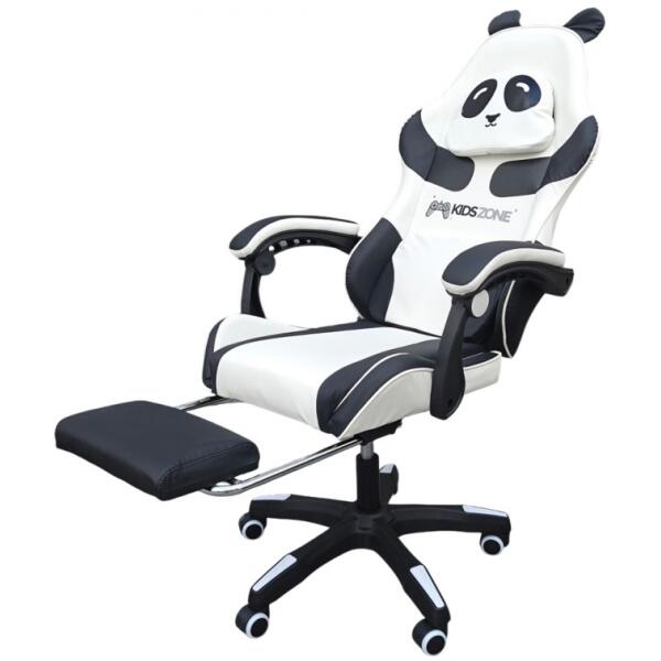 Gamingstol PANDA med fothviler og massasjefunksjon KIDS ZONE KO34 - Bilde 10