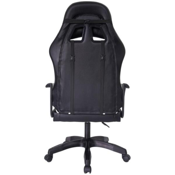 Gamingkontorstol VORTEX gamingstol økoskinn KO35B Svart Hvit - Bilde 5