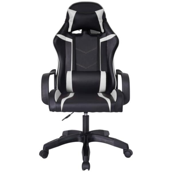 Gamingkontorstol VORTEX gamingstol økoskinn KO35B Svart Hvit - Bilde 2