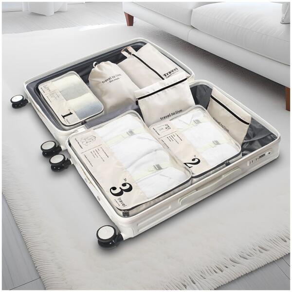 Reisesett 7 stk toalettmapper poser organisere KS142K - Bilde 2